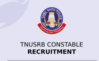 TNUSRB Constable Recruitment 2023 Notification of 3359 Vacancies